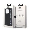 Karl Lagerfeld PU Saffiano Rhinestone Charm tok iPhone 15 Pro Max készülékhez fekete