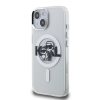 Karl Lagerfeld IML Glitter Karl and Choupette Sketch MagSafe tok iPhone 15 készülékhez átlátszó