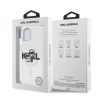 Karl Lagerfeld IML Glitter Karl and Choupette Sketch MagSafe tok iPhone 15 készülékhez átlátszó