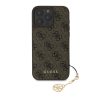 Guess 4G Charm tok iPhone 16 Pro Max készülékhez Tone on Tone barna