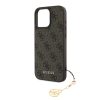 Guess 4G Charm tok iPhone 16 Pro Max készülékhez Tone on Tone barna