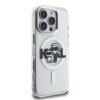 Karl Lagerfeld IML Glitter Karl and Choupette Sketch MagSafe tok iPhone 16 Pro Max készülékhez átlátszó