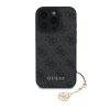 Guess 4G Charm tok iPhone 16 Pro Max készülékhez tone on tone szürke
