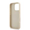 DKNY PU Leather Repeat Pattern Tonal Stripe tok iPhone 16 Pro Max készülékhez rózsaszín