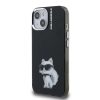 Karl Lagerfeld IML Aquarelle Choupette tok iPhone 15 készülékhez fekete