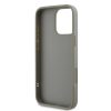 DKNY PU bőr párnázott Stack Logo tok iPhone 16 Pro Max készülékhez szürke