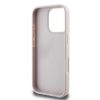 Guess PU 4G Strass Triangle Metal Logo tok iPhone 16 Pro Max készülékhez rózsaszín