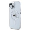 Karl Lagerfeld IML Karl Head Metal Frame MagSafe tok iPhone 15 készülékhez átlátszó
