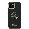 Guess PU texturált 4G Logo állványos kamerakeret tok iPhone 14 készülékhez fekete