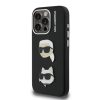 Karl Lagerfeld Grained PU K&CH Heads tok iPhone 15 Pro Max készülékhez fekete
