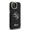 Guess PU Grained 4G Logo Stand Camera Frame tok iPhone 15 készülékhez fekete