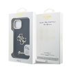 Guess PU Grained 4G Logo Stand Camera Frame tok iPhone 15 készülékhez fekete