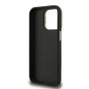 Guess PU Grained 4G Logo Stand Camera Frame tok iPhone 15 Pro Max készülékhez fekete