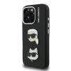 Karl Lagerfeld Grained PU K&CH Heads tok iPhone 16 Pro Max készülékhez fekete