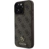 Guess PU 4G Small Metal Logo MagSafe tok iPhone 16 Pro Max készülékhez barna