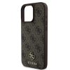 Guess PU 4G Small Metal Logo MagSafe tok iPhone 16 Pro Max készülékhez barna