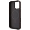 Guess PU 4G Small Metal Logo MagSafe tok iPhone 16 Pro Max készülékhez barna