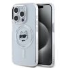 Karl Lagerfeld IML Choupette Head Metal Frame MagSafe tok iPhone 15 Pro Max készülékhez átlátszó