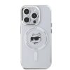 Karl Lagerfeld IML Choupette Head Metal Frame MagSafe tok iPhone 15 Pro Max készülékhez átlátszó