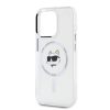 Karl Lagerfeld IML Choupette Head Metal Frame MagSafe tok iPhone 15 Pro Max készülékhez átlátszó