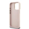 Guess PU Grained 4G Logo Stand Camera Frame tok iPhone 15 Pro Max készülékhez rózsaszín