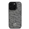 DKNY PU Leather Crosswalk Pattern Magsafe tok iPhone 16 Pro Max készülékhez elefántcsont
