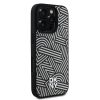 DKNY PU Leather Crosswalk Pattern Magsafe tok iPhone 16 Pro Max készülékhez elefántcsont