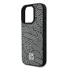 DKNY PU Leather Crosswalk Pattern Magsafe tok iPhone 16 Pro Max készülékhez elefántcsont