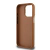 Guess PU Grained 4G Logo Stand Camera Frame tok az iPhone 15 Pro Max készülékhez barna