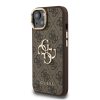 Guess PU 4G Metal Logo Stand Camera Frame tok iPhone 15 készülékhez barna