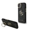 Guess PU 4G Metal Logo Stand Camera Frame tok iPhone 14 készülékhez fekete