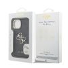 Guess PU 4G Metal Logo Stand Camera Frame tok iPhone 14 készülékhez fekete