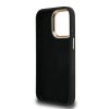 Guess PU 4G Metal Logo Stand Camera Frame tok iPhone 15 Pro Max készülékhez fekete