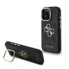 Guess PU 4G Metal Logo Stand Camera Frame tok iPhone 16 Pro Max készülékhez fekete
