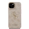 Guess PU 4G Metal Logo Stand Camera Frame tok iPhone 14 készülékhez, rózsaszín