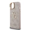 Guess PU 4G Metal Logo Stand Camera Frame tok iPhone 14 készülékhez, rózsaszín