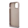 Guess PU 4G Metal Logo Stand Camera Frame tok iPhone 14 készülékhez, rózsaszín