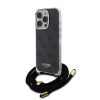 Guess IML 4G nyomtatott vállpántos tok iPhone 16 Pro Max készülékhez fekete