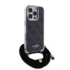 Guess IML 4G nyomtatott vállpántos tok iPhone 16 Pro Max készülékhez fekete