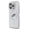 Karl Lagerfeld IML K&CH Heads Metal Frame MagSafe tok iPhone 15 Pro Max készülékhez átlátszó