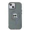 Karl Lagerfeld IML Karl Head Metal Frame MagSafe tok iPhone 15 készülékhez fekete