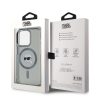 Karl Lagerfeld IML Karl Head Metal Frame MagSafe tok iPhone 15 Pro Max készülékhez fekete