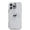 Karl Lagerfeld IML Choupette Head Metal Frame MagSafe tok iPhone 16 Pro Max készülékhez átlátszó