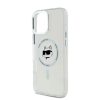 Karl Lagerfeld IML Choupette Head Metal Frame MagSafe tok iPhone 16 Pro Max készülékhez átlátszó