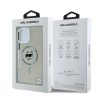 Karl Lagerfeld IML Choupette Head Metal Frame MagSafe tok iPhone 16 Pro Max készülékhez átlátszó