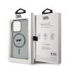 Karl Lagerfeld IML Choupette Head Metal Frame MagSafe tok iPhone 15 Pro Max készülékhez fekete