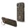 Guess PU 4G Strass Triangle Logo Stand Camera Frame MagSafe tok iPhone 15 készülékhez barna