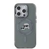Karl Lagerfeld IML K&CH Heads Metal Frame MagSafe tok iPhone 15 Pro Max készülékhez fekete