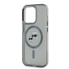 Karl Lagerfeld IML K&CH Heads Metal Frame MagSafe tok iPhone 15 Pro Max készülékhez fekete