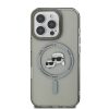 Karl Lagerfeld IML K&CH Heads Metal Frame MagSafe tok iPhone 16 Pro Max készülékhez fekete